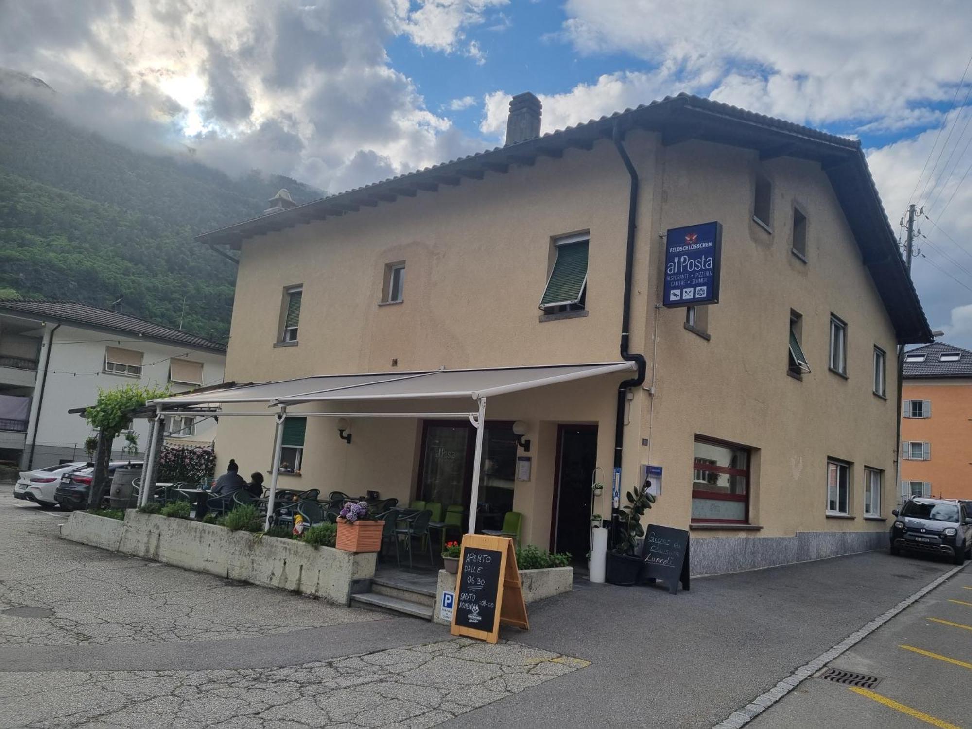 Ristorante Pizzeria Al Posta, Con Alogio Hotel Malvaglia Buitenkant foto